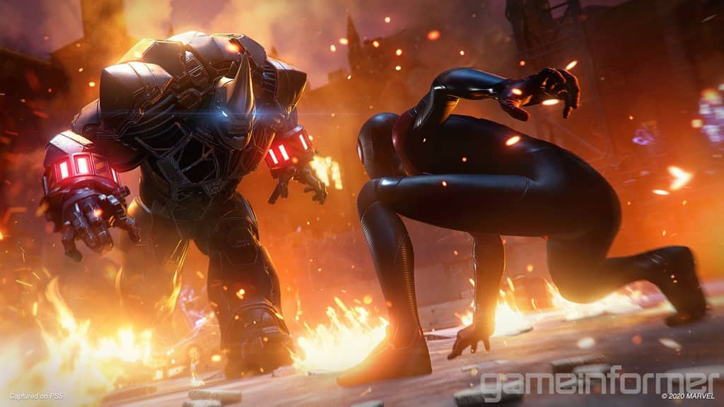 Marvel's Spider-Man: Miles Morales Facing Rhino