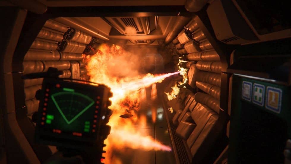 Alien:Isolation - Flaming Alien is Good