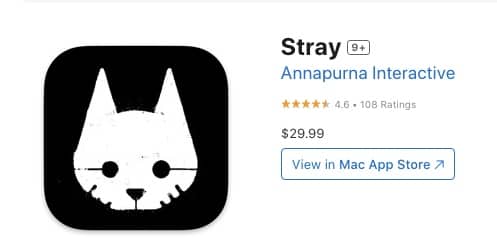 Annapurna Interactive Stray in Mac Store