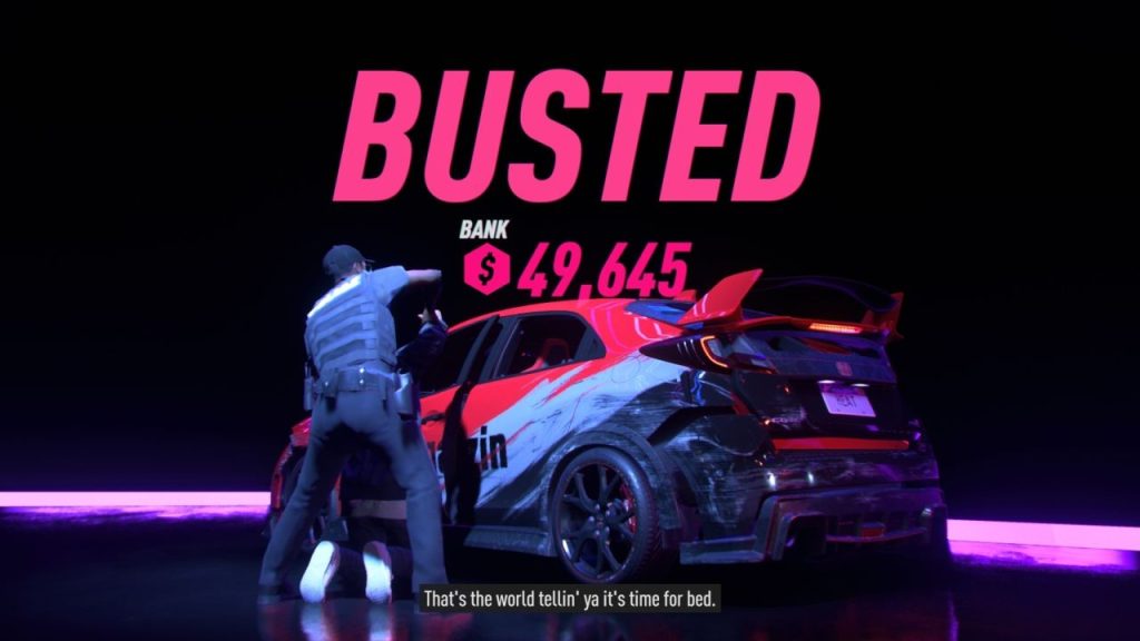 Need for Speed Heat Busted by the police at night