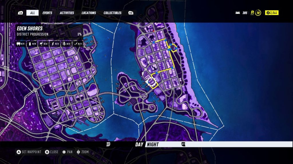 Need for Speed Heat Palm City map