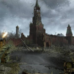 Metro 2034 Last Light - The famous red square, but in ruins