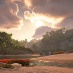 Horizon Forbidden West Burning Shores DLC Beach at sunset In game Picture