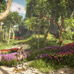 Horizon Forbidden West Burning Shores DLC Exploration of local forests In game Picture