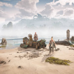 Horizon Forbidden West Burning Shores DLC Landing on the beach In game Picture