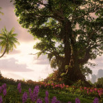 Horizon Forbidden West Burning Shores DLC Sunset in the ForestIn game Picture