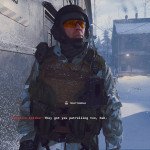 Call of Duty® Black Ops 6 Campaign - Pantheon soldier patroling Call of Duty® Black Ops 6 Campaign - Pantheon soldier patroling